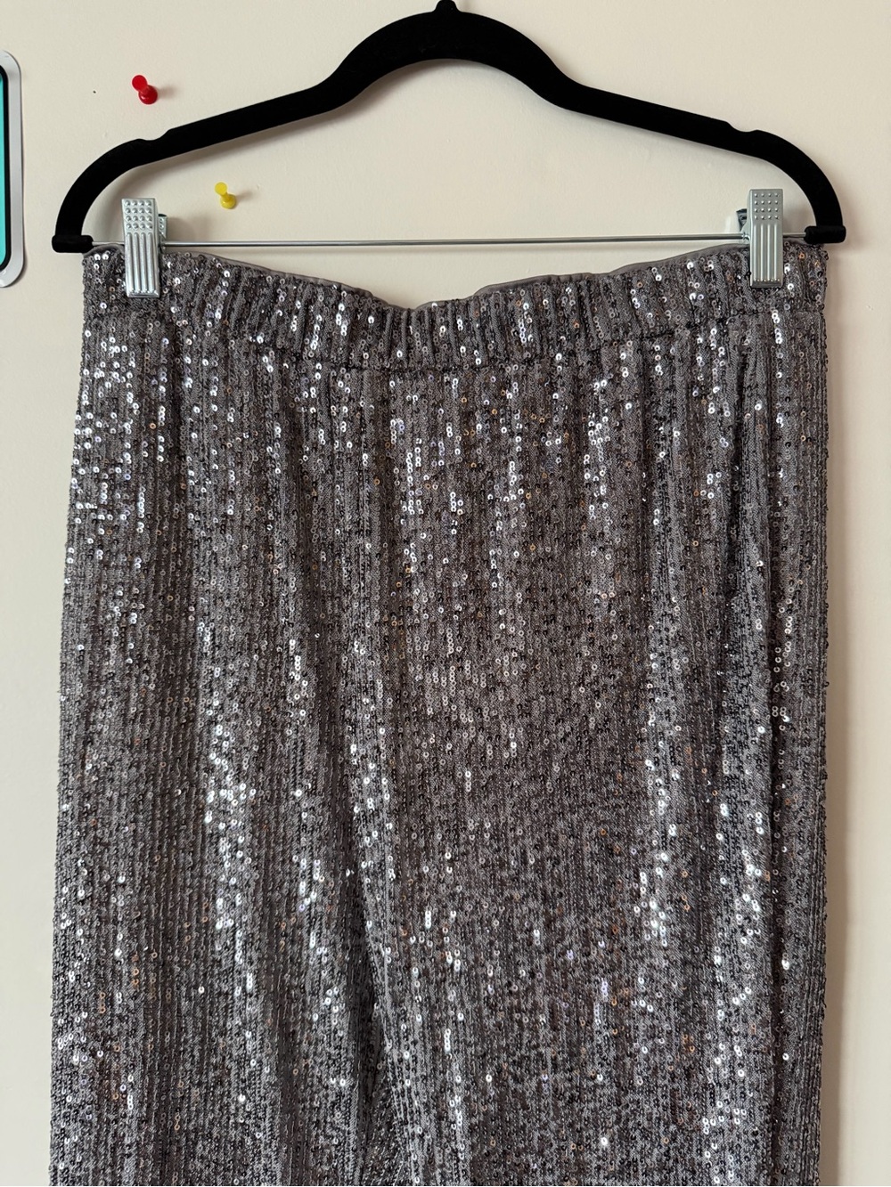 Lulu's Sparkly Sequin Flared Pants - Picture 3 of 5